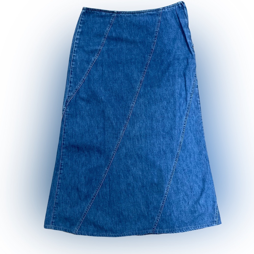 Liz Claiborne denim maxi skirt